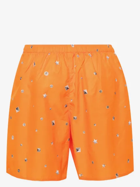 Acne Studios stud-print ripstop swim shorts