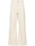 Acne Studios Patch canvas straight trousers - Neutrals