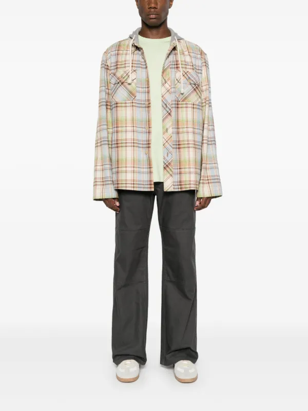 Acne Studios チェック パーカー | ブラウン | FARFETCH JP