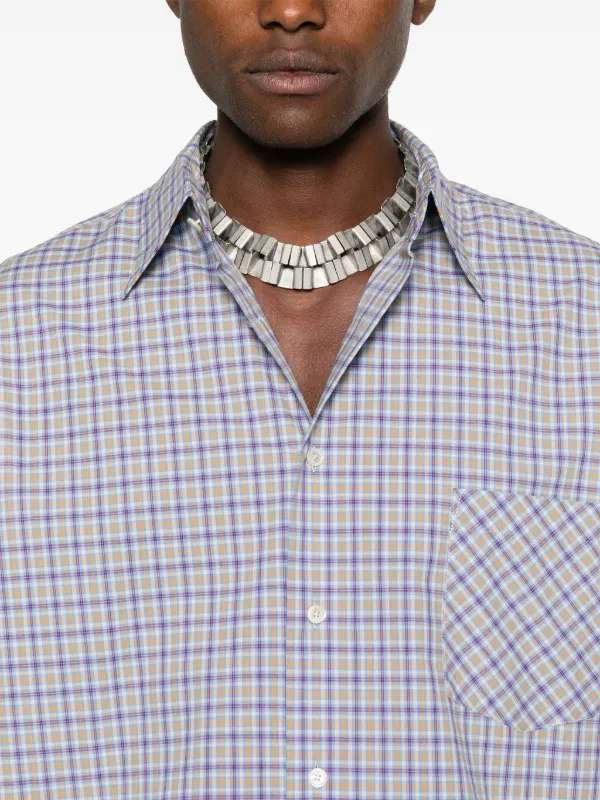 Acne Studios チェック シャツ | ブルー | FARFETCH JP