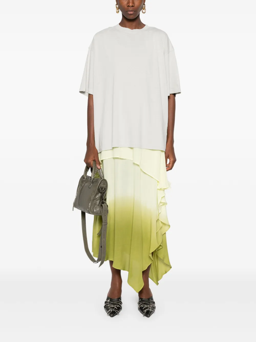 Acne Studios Gelaagde blousejurk - Geel
