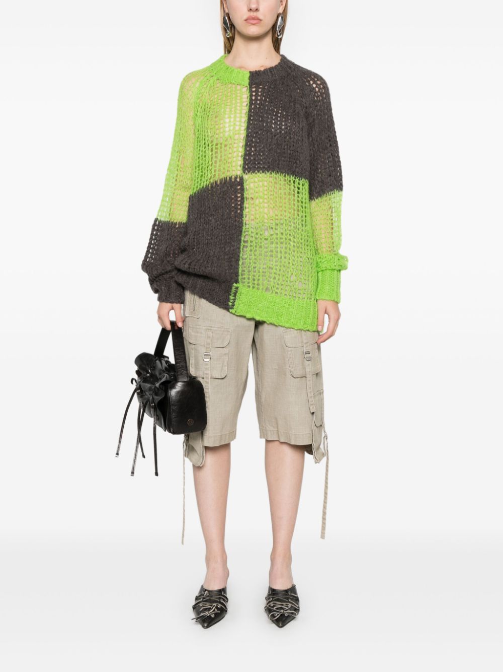 Acne Studios Geruite trui - Groen