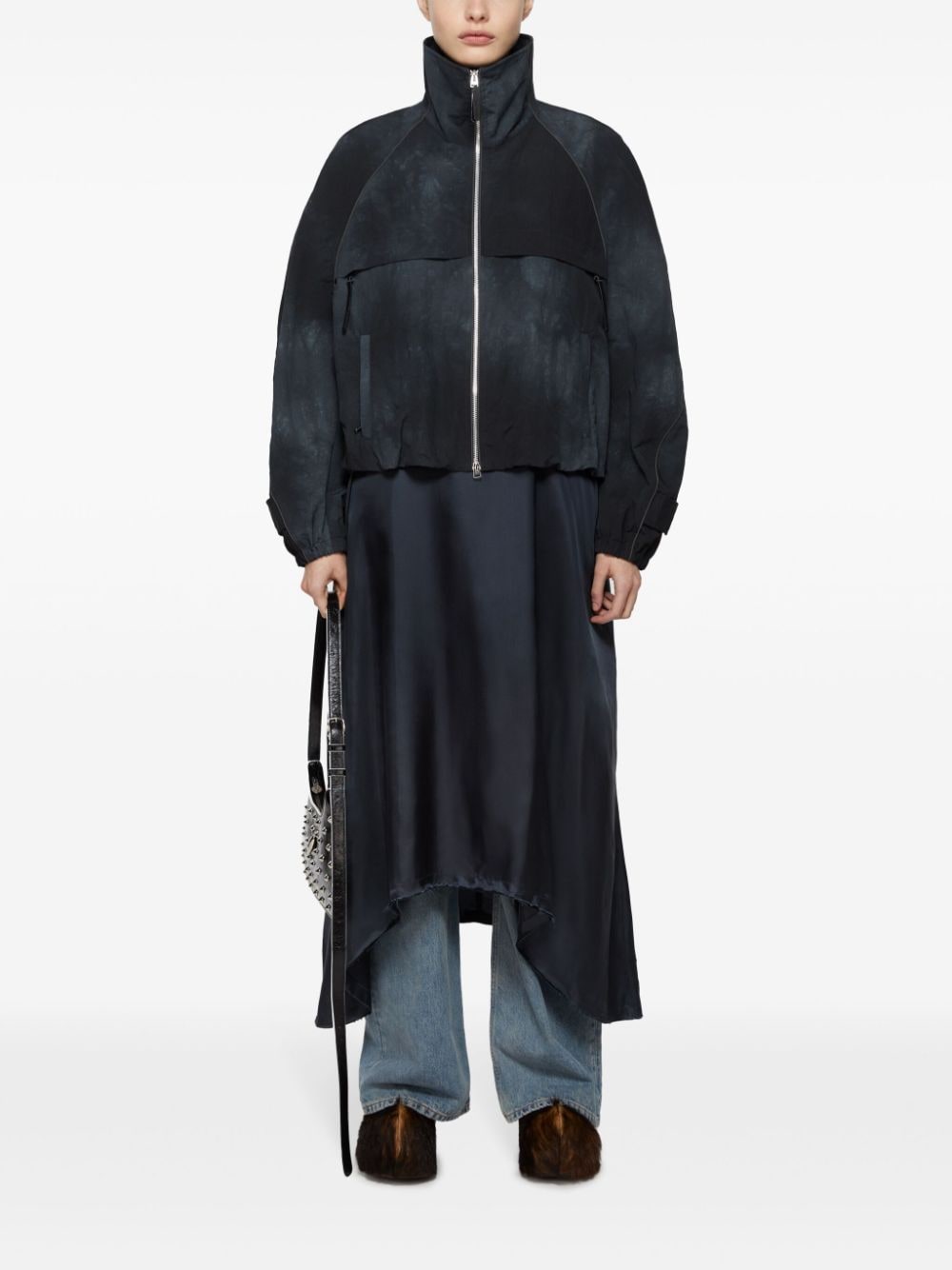 Acne Studios Bomberjack met ombré - Zwart