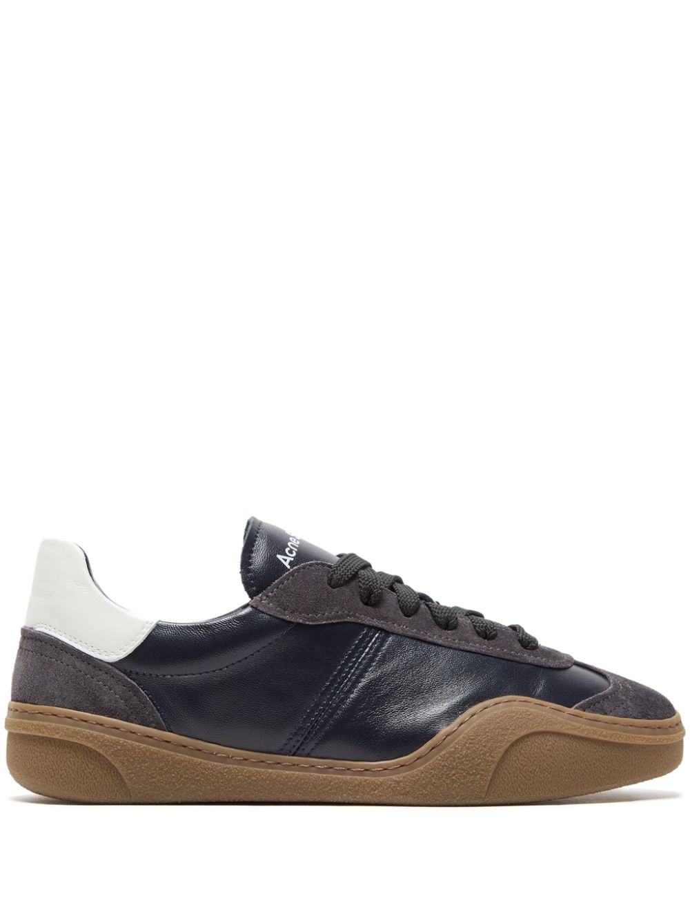 panelled low-top sneakers