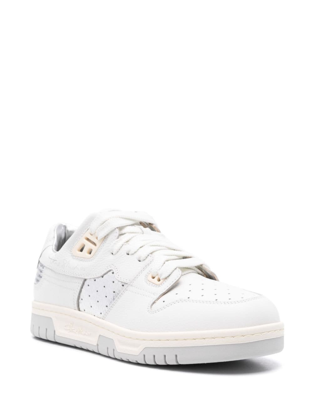 Acne Studios panelled-design leather sneakers - Wit