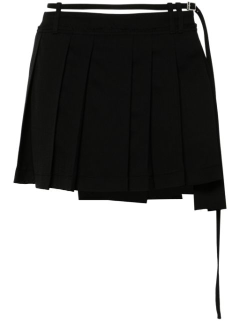 Acne Studios belted pleated miniskirt 