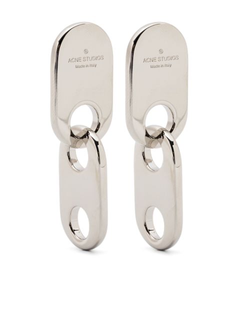 Acne Studios polished drop earrings