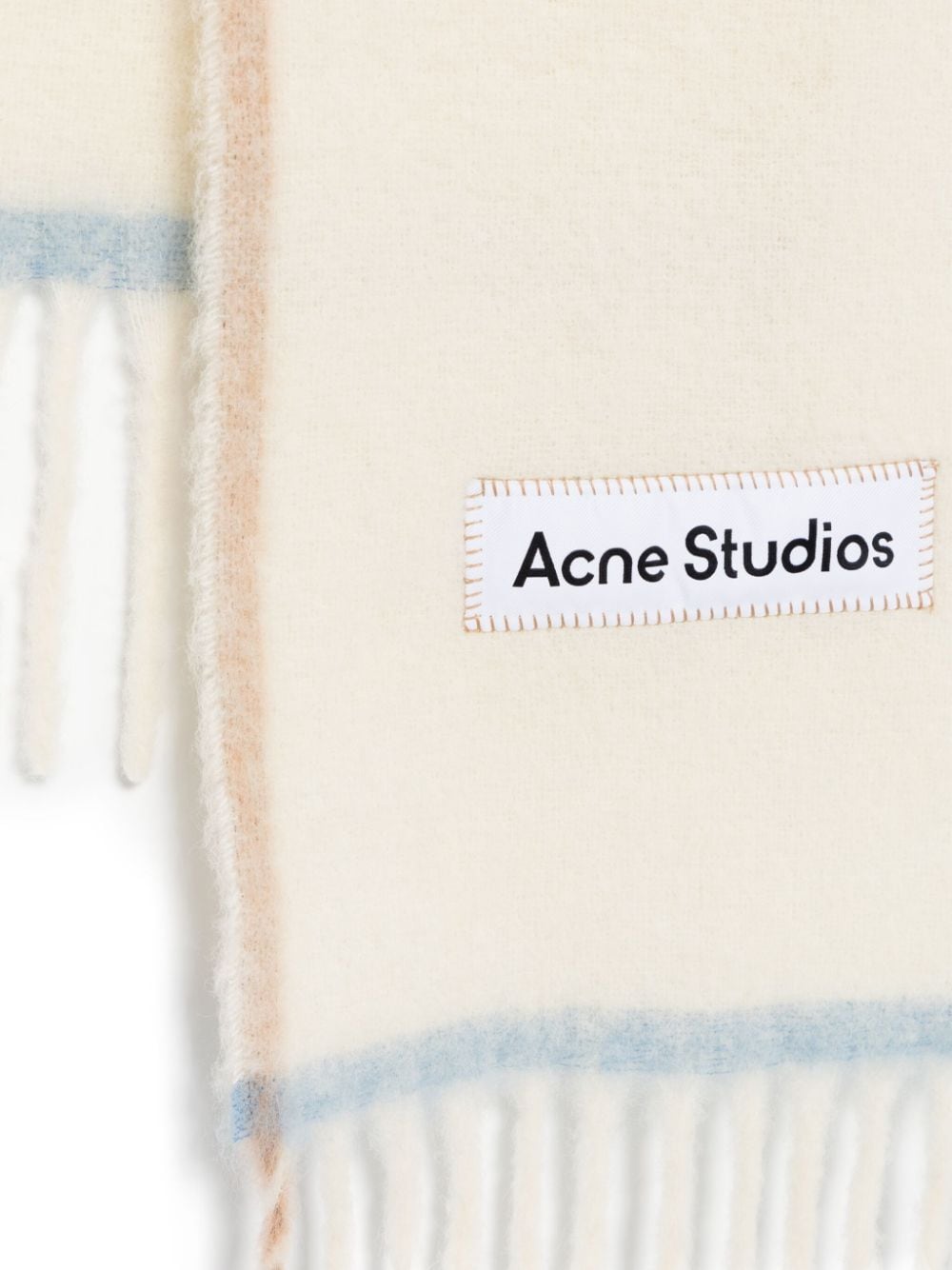 Acne Studios Sjaal met franje - Wit