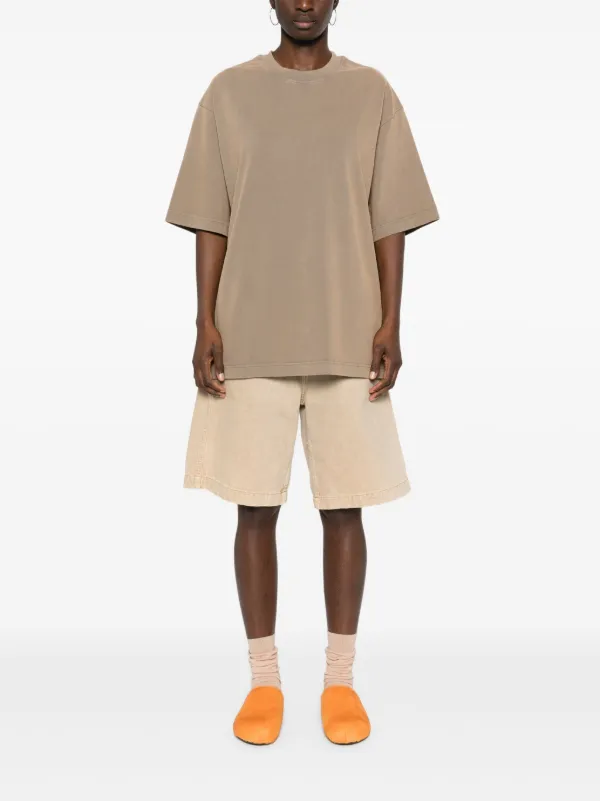 Acne Studios ロゴ Tシャツ | ブラウン | FARFETCH JP