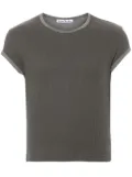 Acne Studios waffle-knit cotton T-shirt - Grey