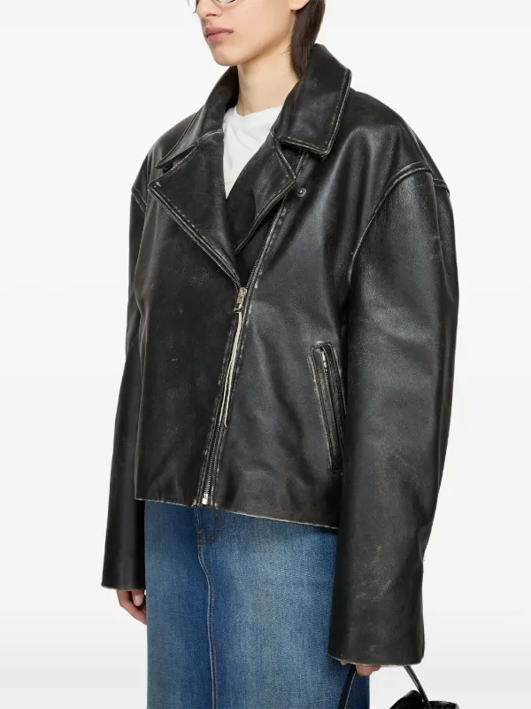 【ACNE STUDIOS】 leather jacket Acne Studios Leather Jacket | Black | FARFETCH GR