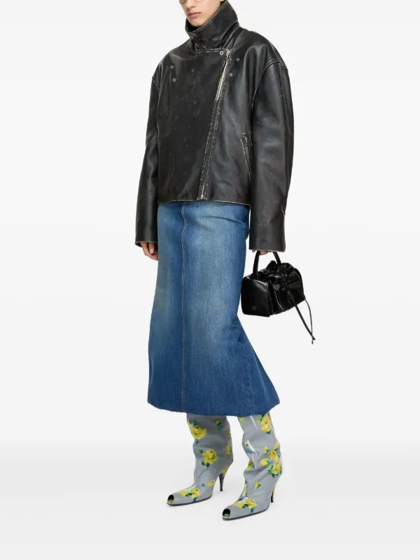 Acne Studios レザージャケット | ブラック | FARFETCH JP