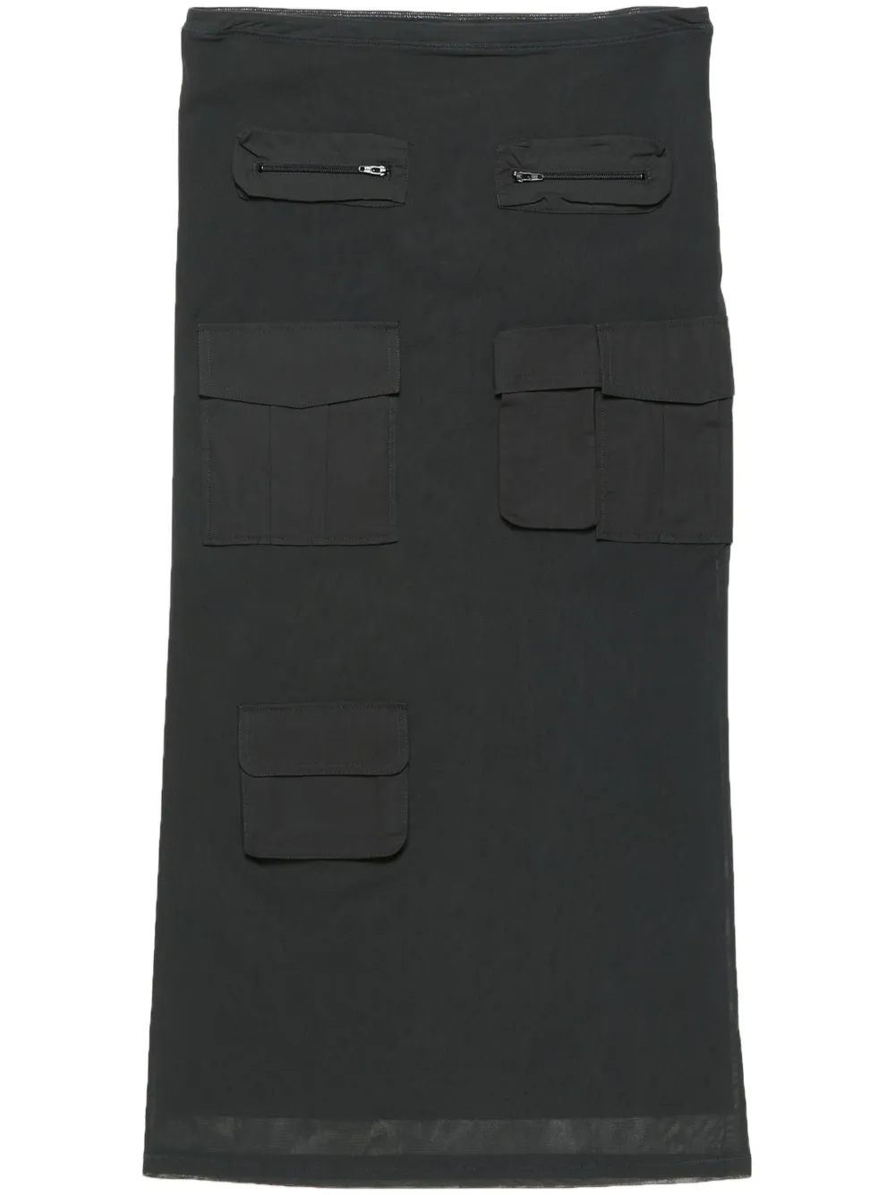 Acne Studios Cargo mesh rok Grijs
