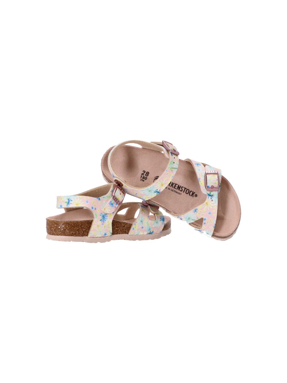 Birkenstock Kids Rio sandalen met bloemenprint Roze