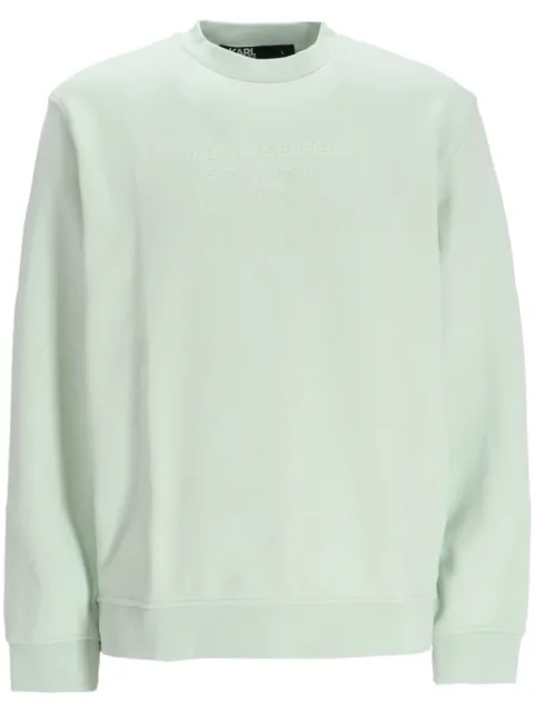 Karl Lagerfeld logo-print crew-neck sweatshirt 