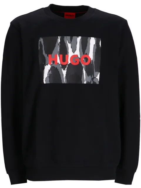 HUGO logo-print cotton sweatshirt
