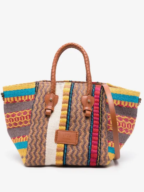 V°73 tote de paja Parrot