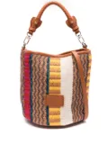 V°73 Parrot raffia bucket bag - Brown