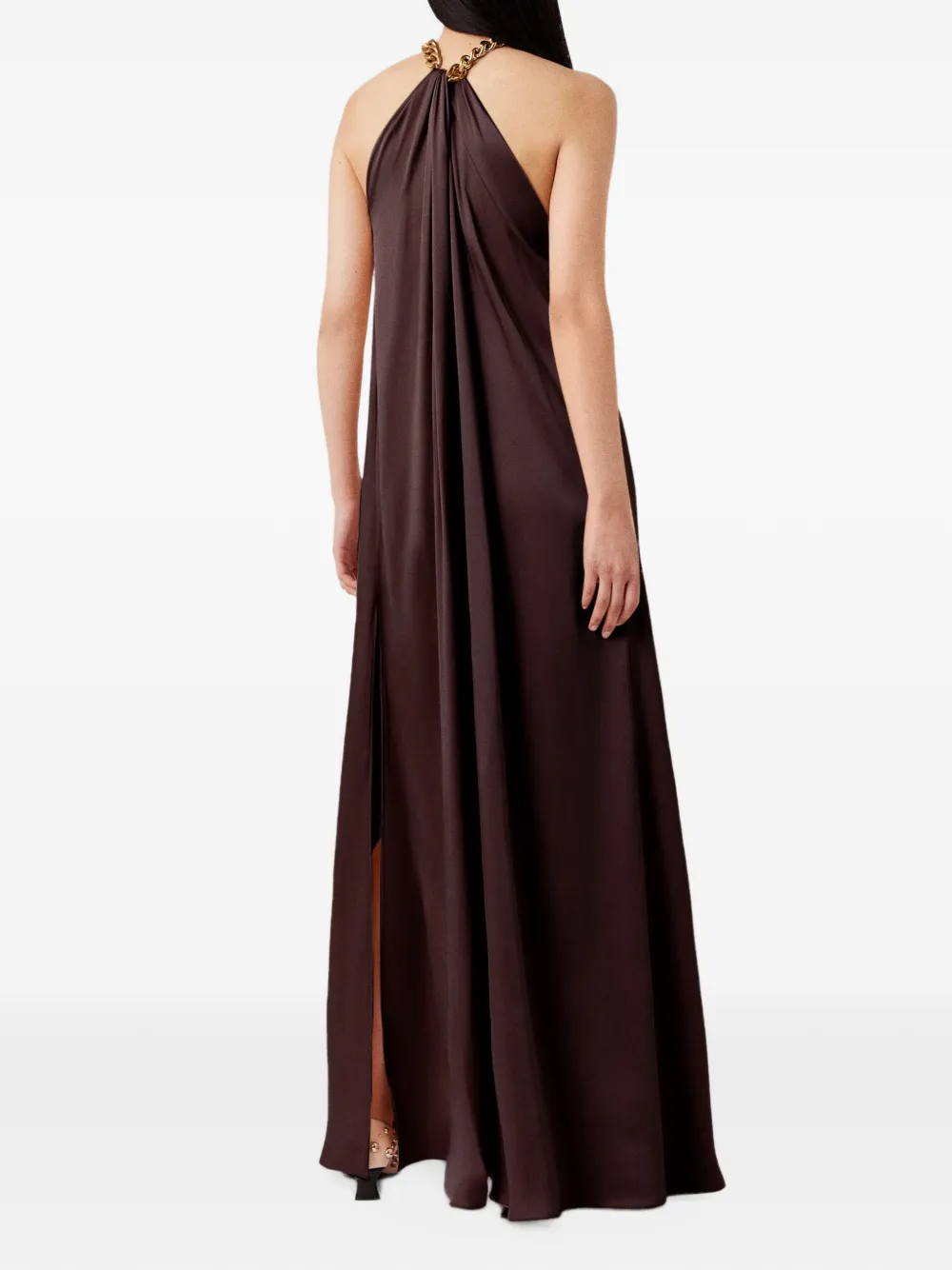 Stella McCartney Avondjurk met halternek Bruin