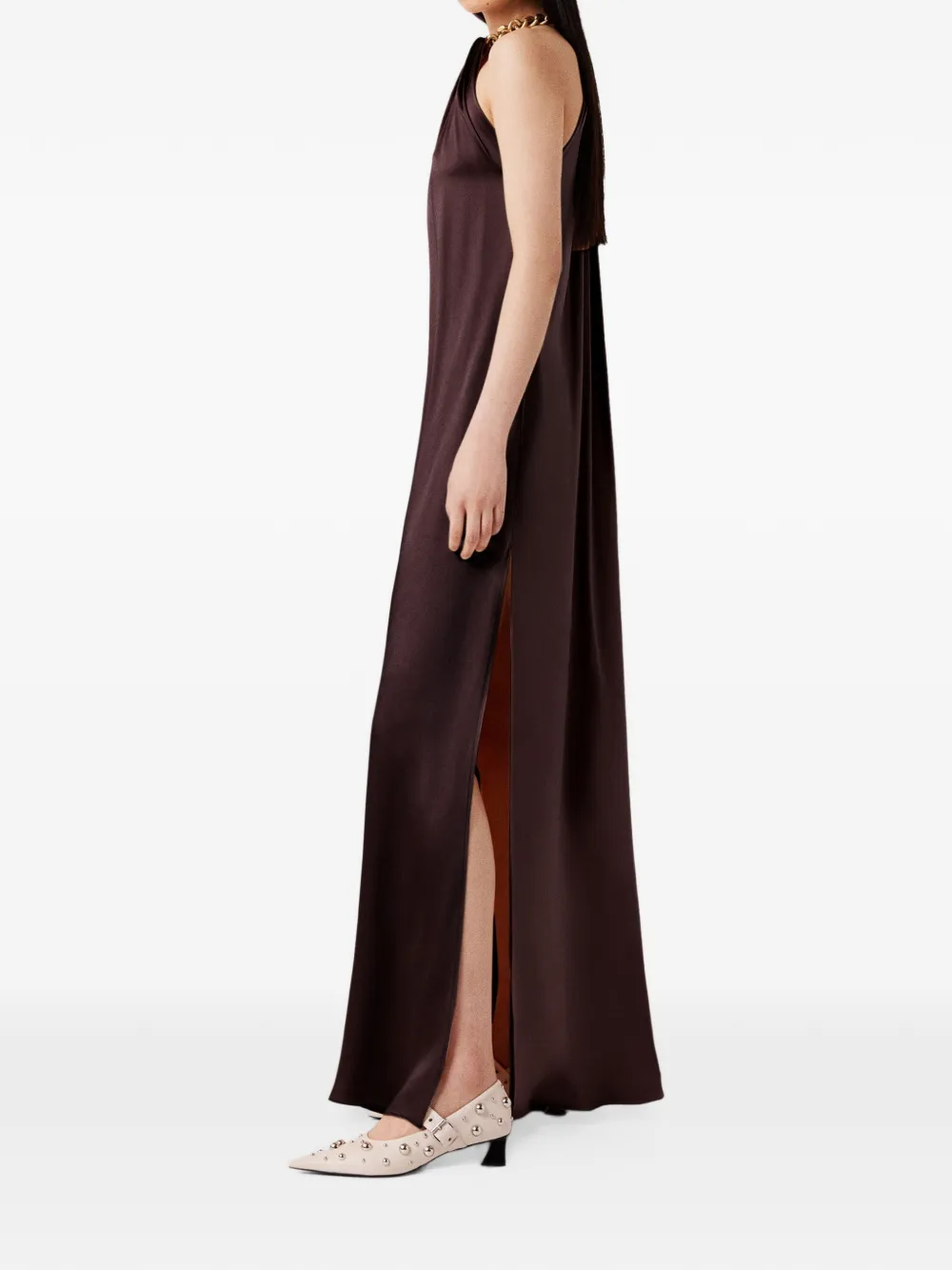 Stella McCartney Avondjurk met halternek Bruin