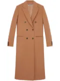 Stella McCartney notched-lapel wool coat - Brown