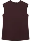Stella McCartney sleeveless acetate top - Brown