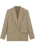 Stella McCartney double-breasted flannel blazer - Neutrals