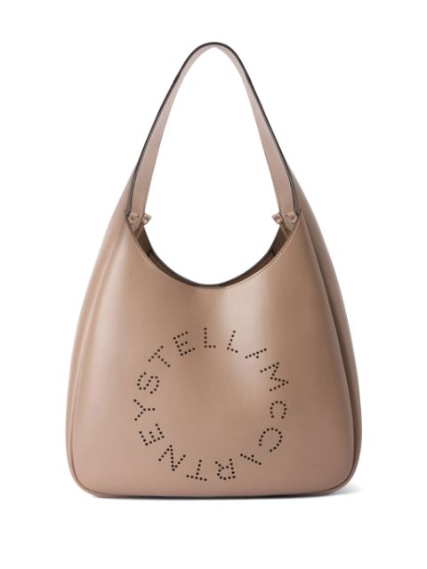 Stella McCartney logo slouchy shoulder bag Women