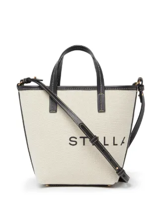Stella McCartney ロゴ トートバッグ | ニュートラル | FARFETCH JP