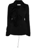 Besfxxk draped double-breasted blazer - Black