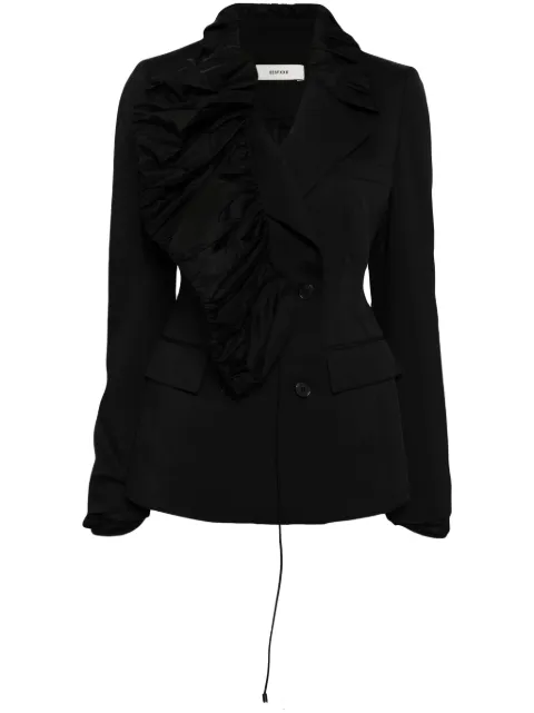 Besfxxk draped double-breasted blazer