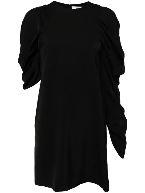 Besfxxk draped asymmetric dress