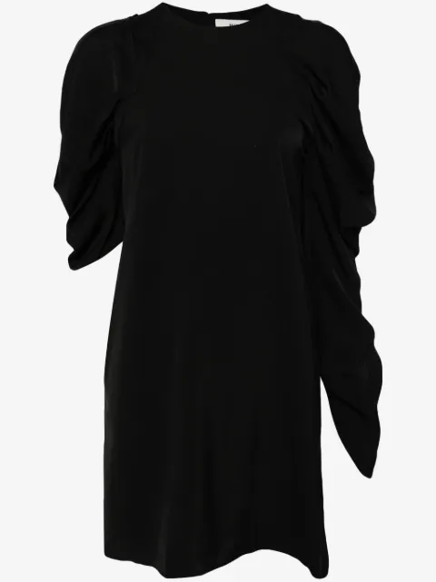 Besfxxk draped asymmetric dress