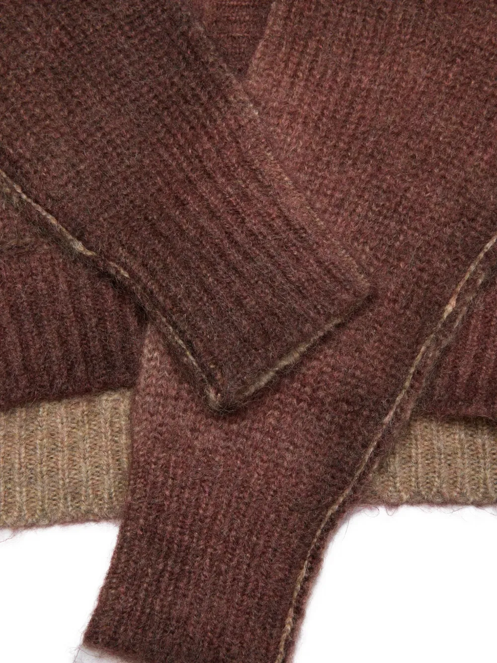 Acne Studios spraypaint Effect Buttoned Cardigan Brown FARFETCH