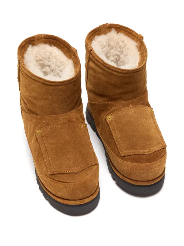 ACNE STUDIOS | シアリングレザーアンクルブーツ Acne Studios シアリング レザーブーツ | ブラウン | FARFETCH JP