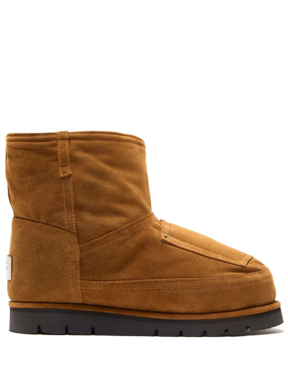 Acne Studios shearling leather boots Brown