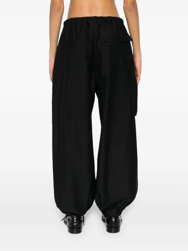 Acne Studios Drawstring wide-leg Trousers | Black | FARFETCH Acne Studios Drawstring wide-leg Trousers | Black | FARFETCH