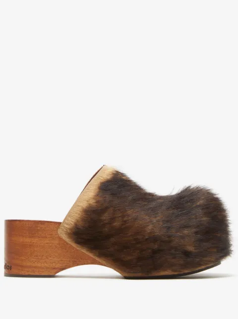 Acne Studios 70mm wood clogs