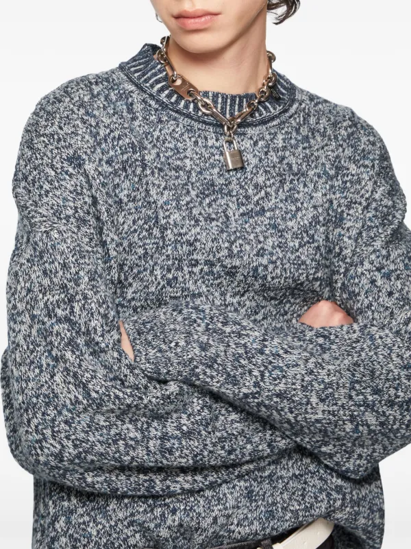 Acne Studios ジャカード セーター | ブルー | FARFETCH JP