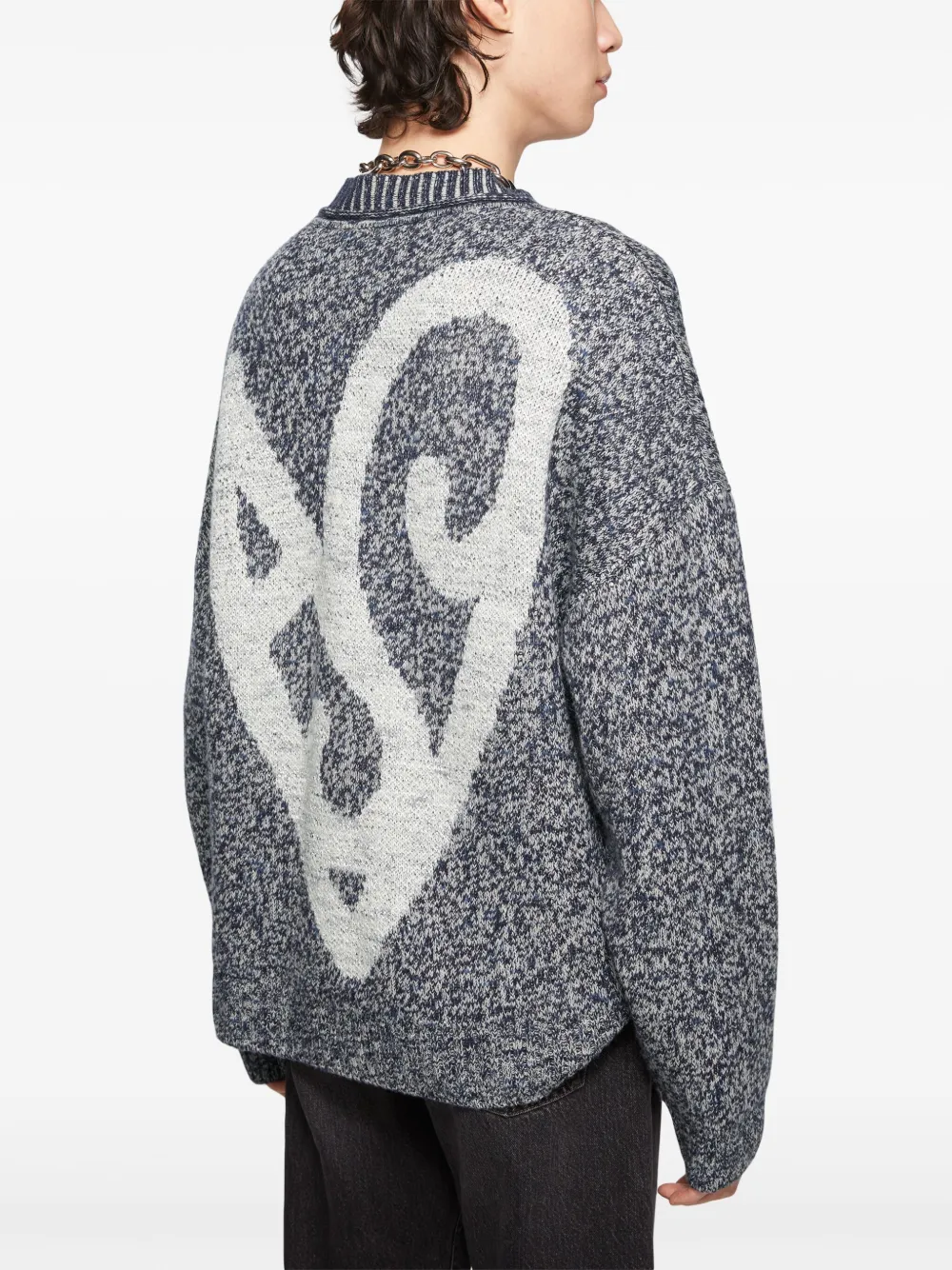 Acne Studios Trui met jacquard Blauw