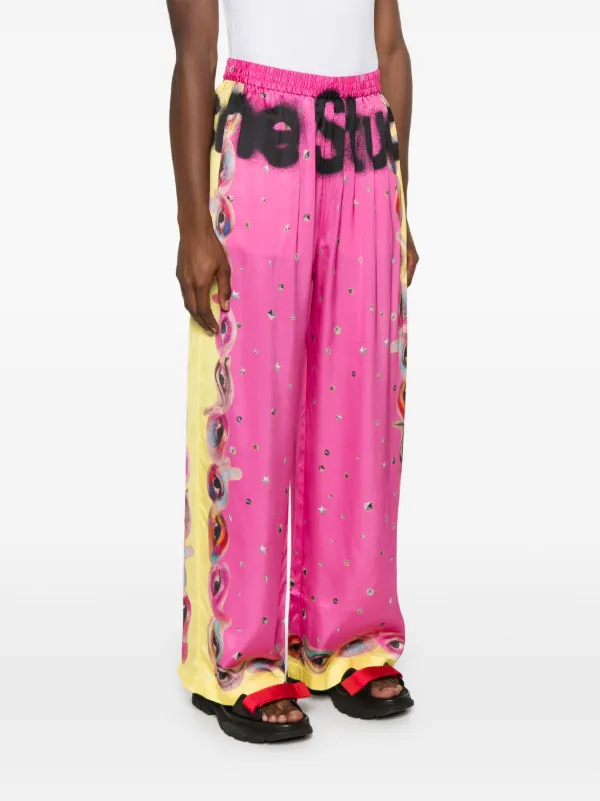 ACNE STUDIOS Prudent Wide-Leg Relaxed-Fit Trousers in BLACK