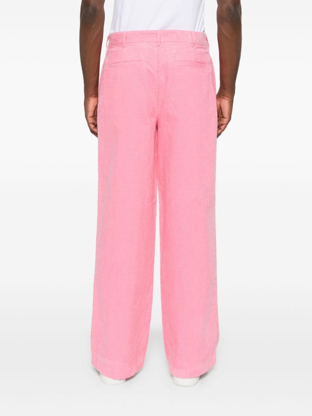 Acne Studios Ribfluwelen broek Roze