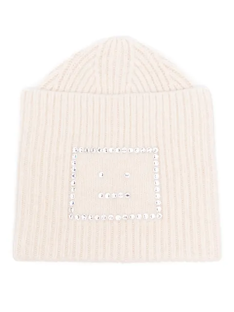 Acne Studios crystal-embellished wool beanie