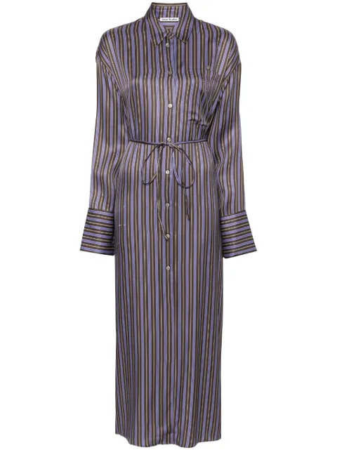 Acne Studios striped midi shirt dress