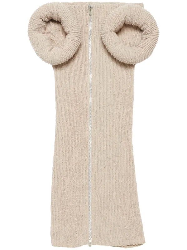 Acne Studios Chunky-knit Mini Dress in Pink