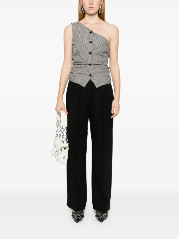 Acne Studios プリーツ パンツ | ブラック | FARFETCH JP