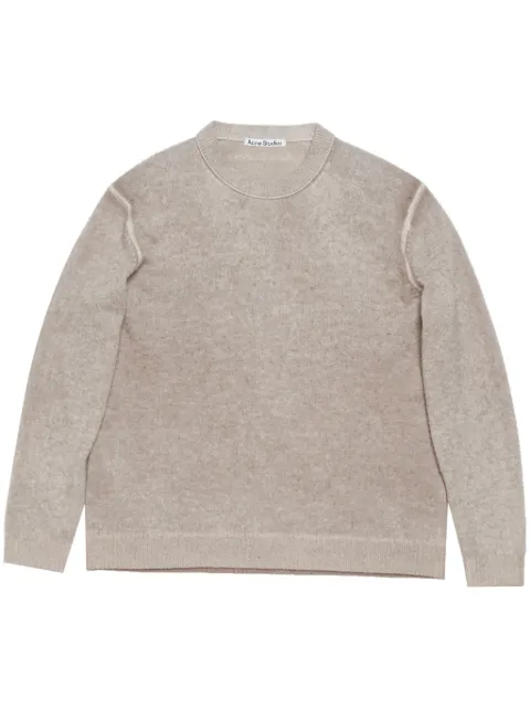 Acne Studios suéter estampado con cuello redondo