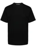 Acne Studios logo-patch organic cotton T-shirt - Black