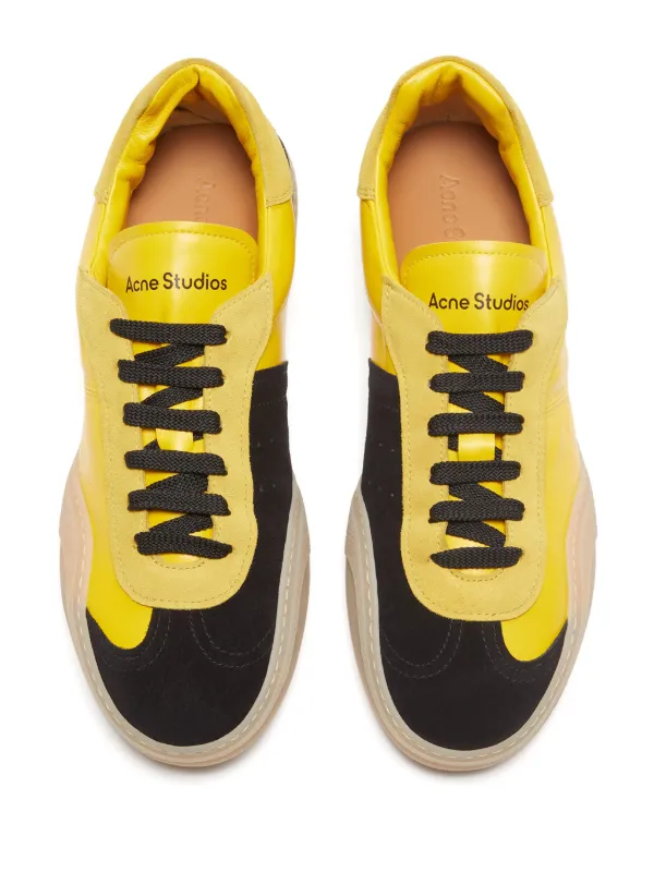 Acne Studios ローカット スニーカー | イエロー | FARFETCH JP