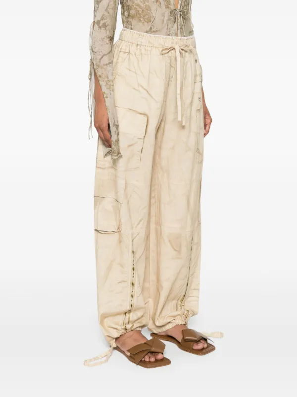 Acne Studios トロンプルイユ ワイドパンツ | ニュートラル | FARFETCH JP